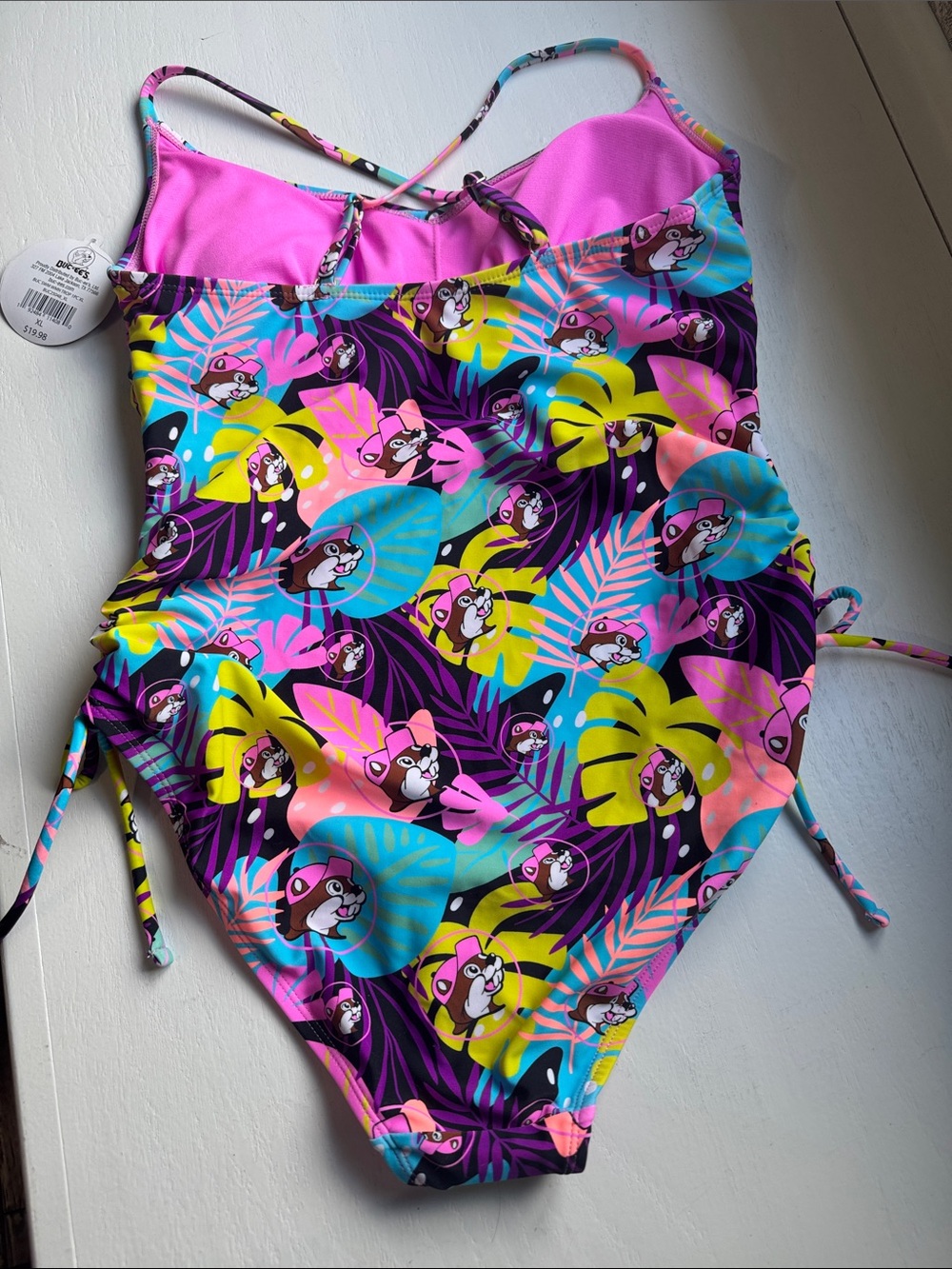Women’s Buc-ee’s One-Piece Swimsuit - Vibrant Multi Color - Picture 2 of 2